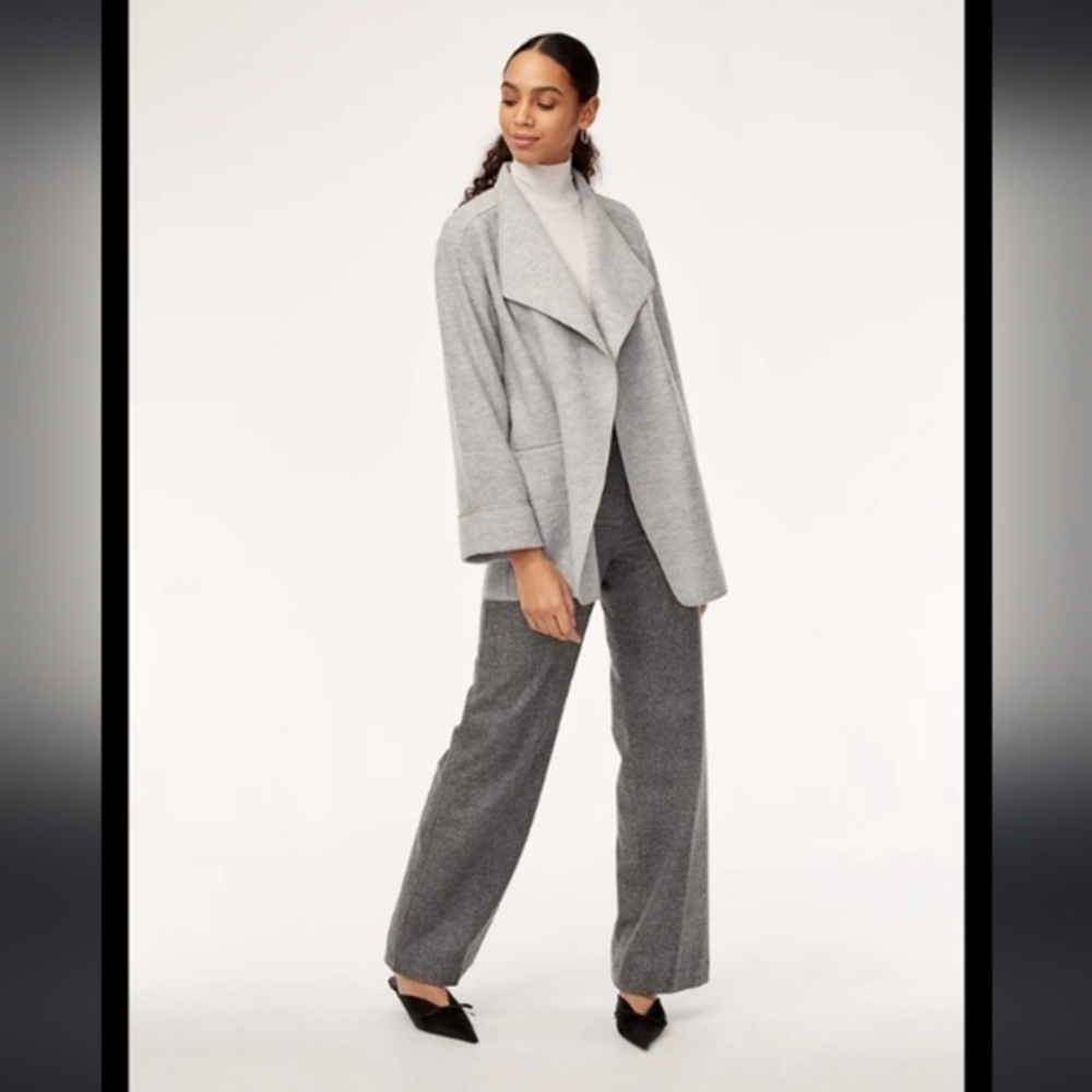 Aritzia Wilfred Chandelle jacket,merino wool,XS/S,heather grey